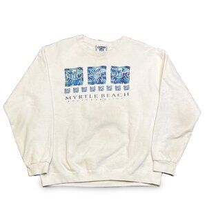 Vintage Lee Myrtle Beach White Crewneck